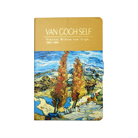 B5 Notebook Hard Cover Magnet Van Gogh - The Poplars at Saint-Rémy