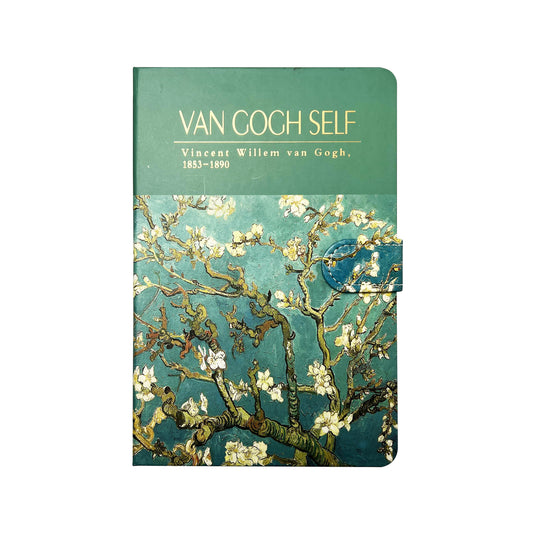 B5 Notebook Hard Cover Magnet Van Gogh - Almond Blossoms
