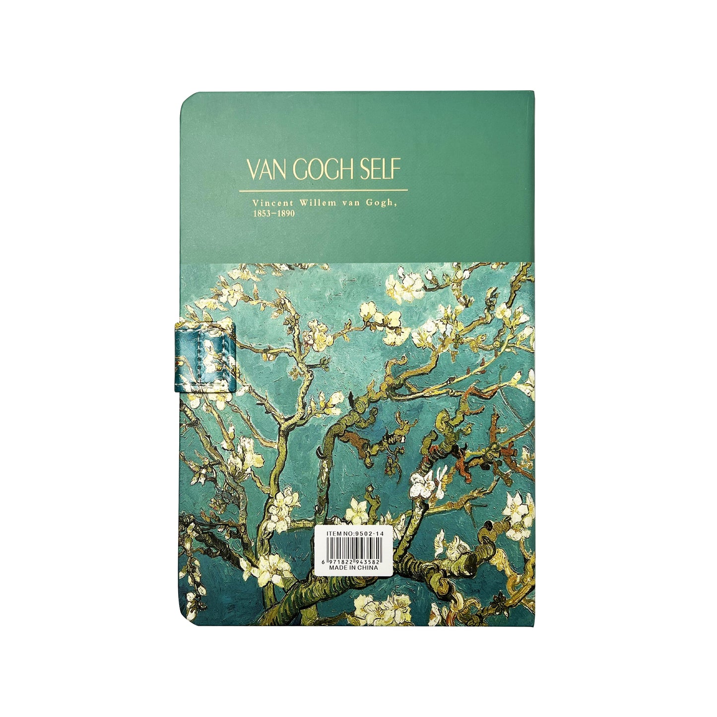 B5 Notebook Hard Cover Magnet Van Gogh - Almond Blossoms