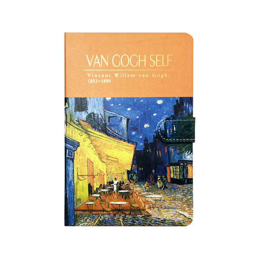 B5 Notebook Hard Cover Magnet Van Gogh - Cafe Terrace at Night
