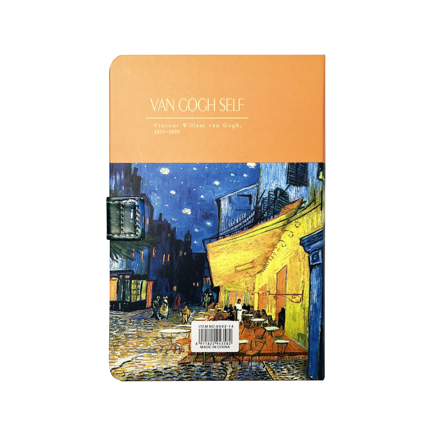 B5 Notebook Hard Cover Magnet Van Gogh - Cafe Terrace at Night