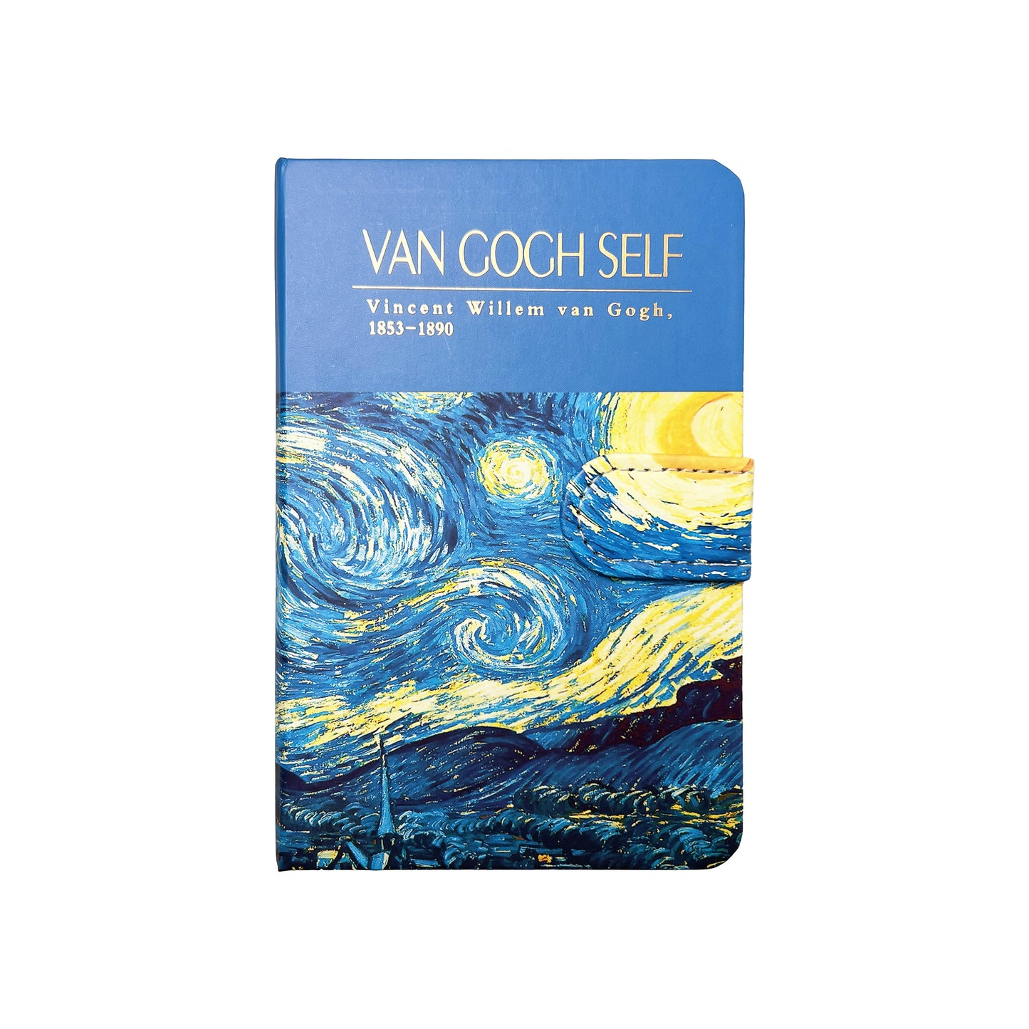 B6 Notebook Hard Cover Magnet Van Gogh - Starry Night