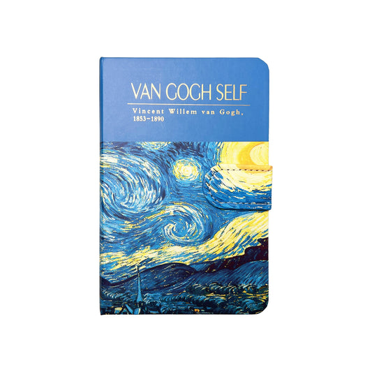 B6 Notebook Hard Cover Magnet Van Gogh - Starry Night