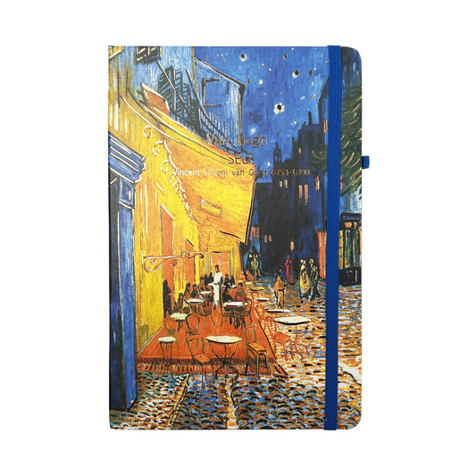 A5 Notebook Hard Cover Van Gogh - Cafe Terrace at Night