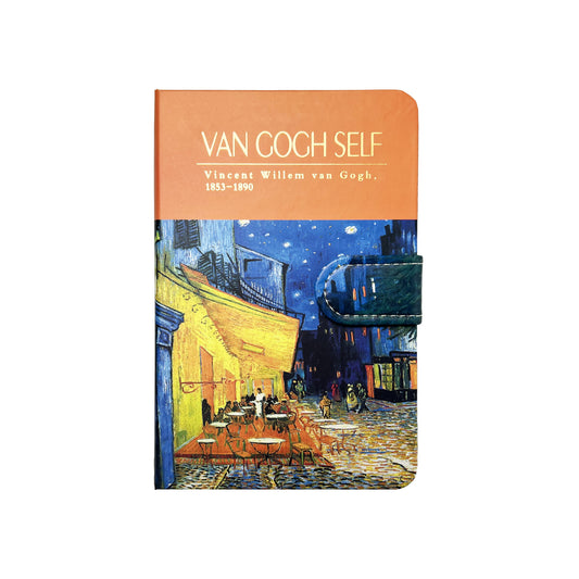 B6 Notebook Hard Cover Magnet Van Gogh - Cafe Terrace at Night