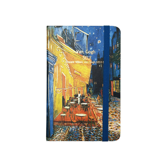 A6 Notebook Hard Cover Van Gogh - Cafe Terrace at Night