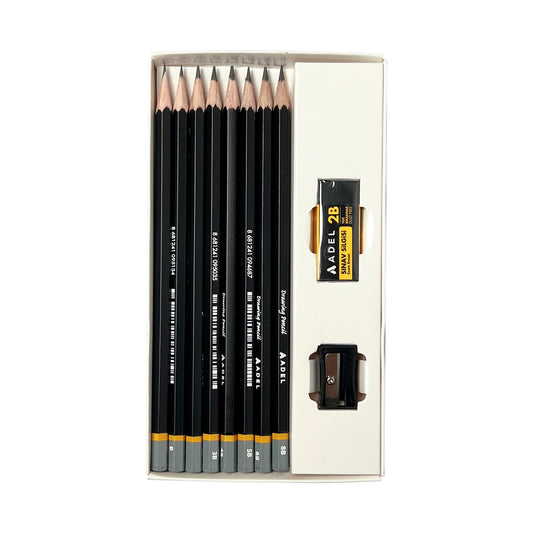 10 Pcs Drawing pencils Set - Adel