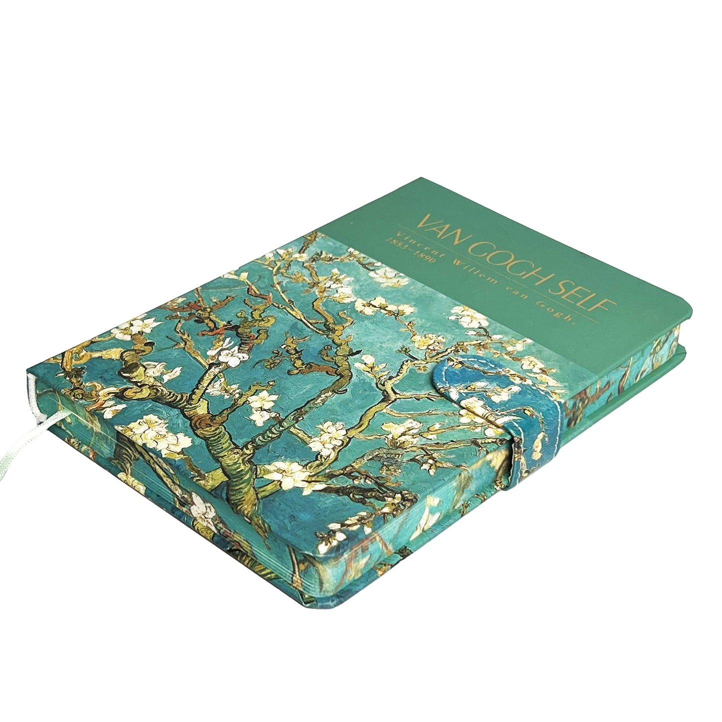 B5 Notebook Hard Cover Magnet Van Gogh - Almond Blossoms