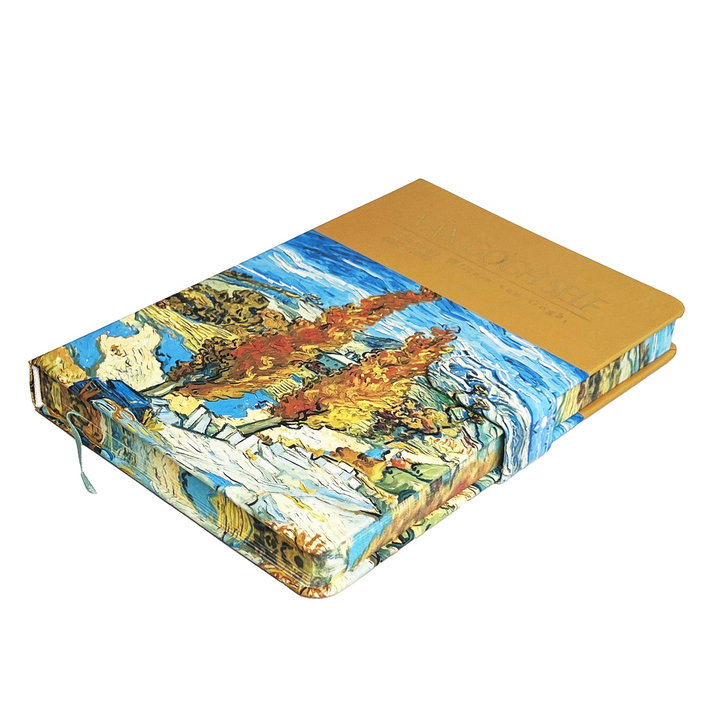 B5 Notebook Hard Cover Magnet Van Gogh - The Poplars at Saint-Rémy