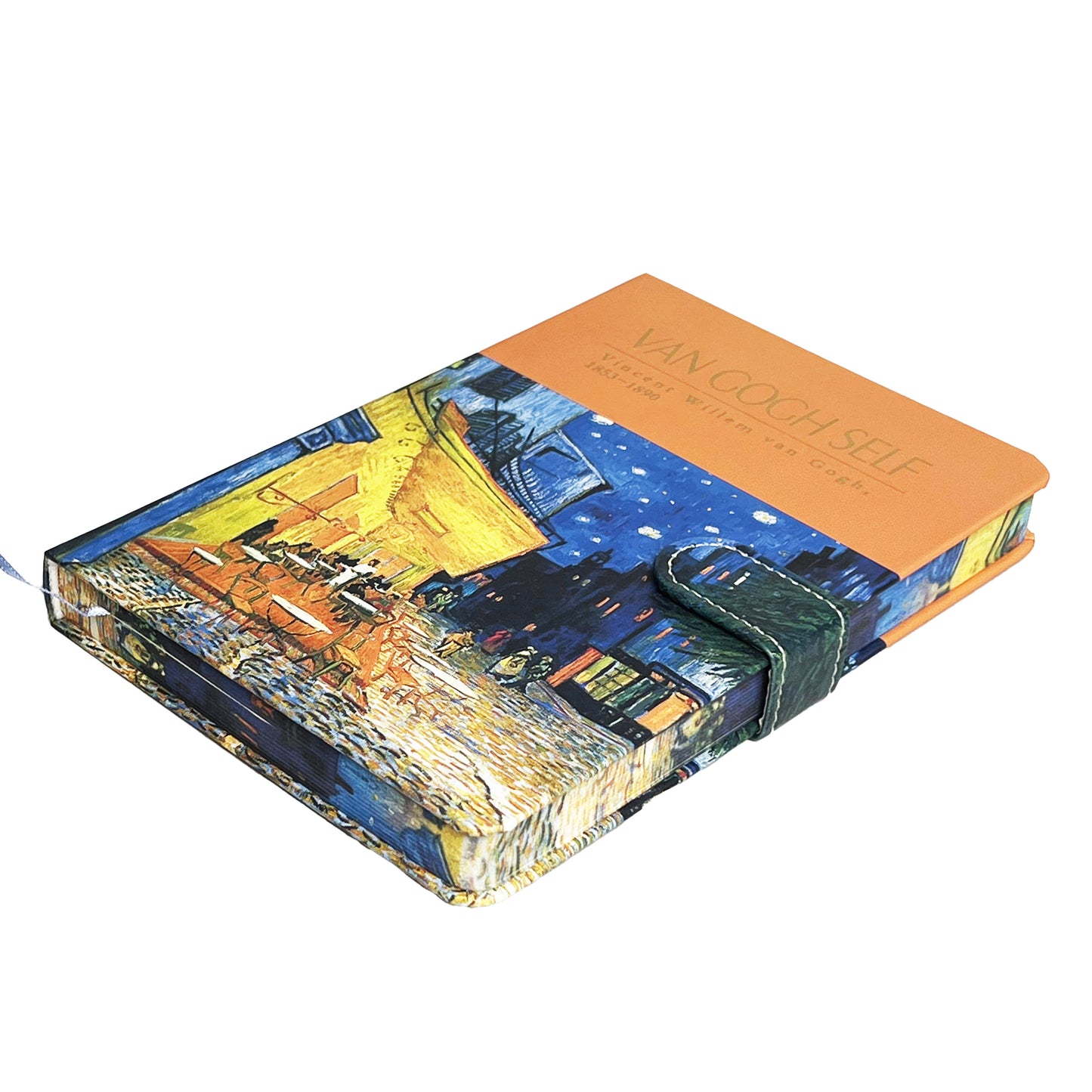 B5 Notebook Hard Cover Magnet Van Gogh - Cafe Terrace at Night