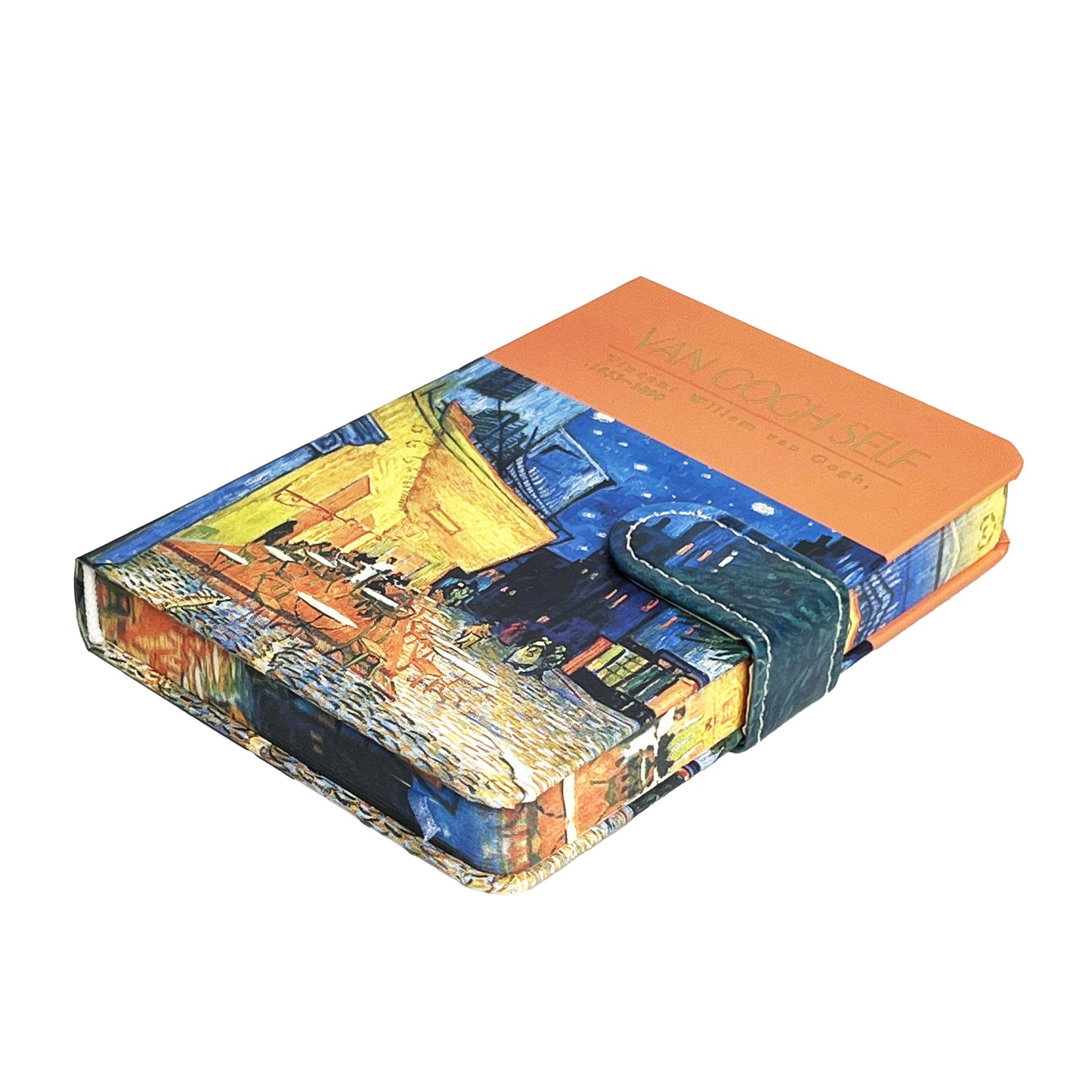 B6 Notebook Hard Cover Magnet Van Gogh - Cafe Terrace at Night