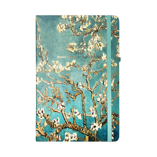 A5 Notebook Hard Cover Van Gogh - Almond Blossoms