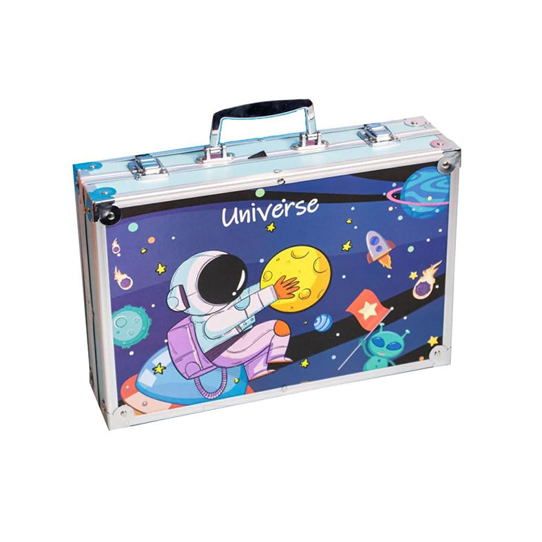 145 PCS All-in-One Art Coloring Box Set for Kids - Blue