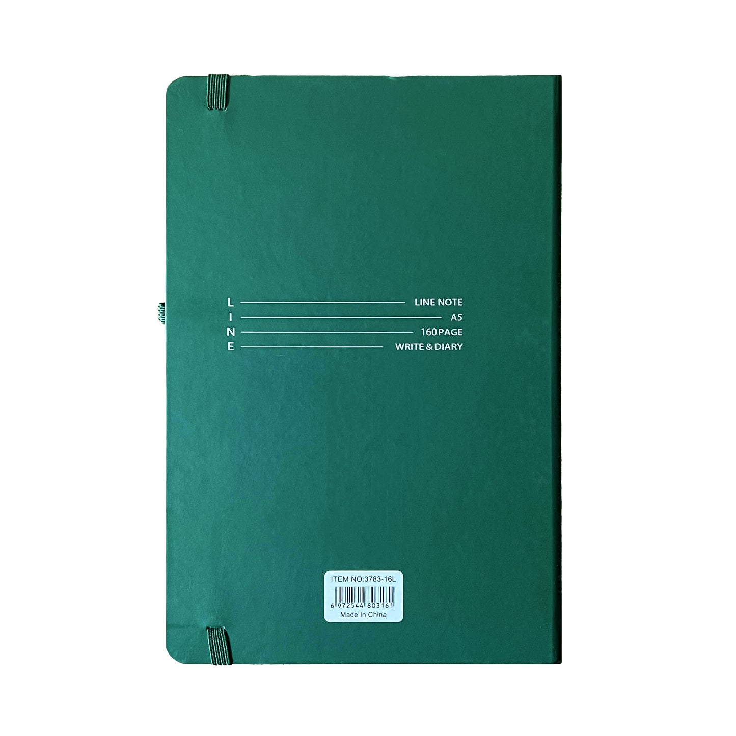 A5 Notebook Hard Cover - Dark Green