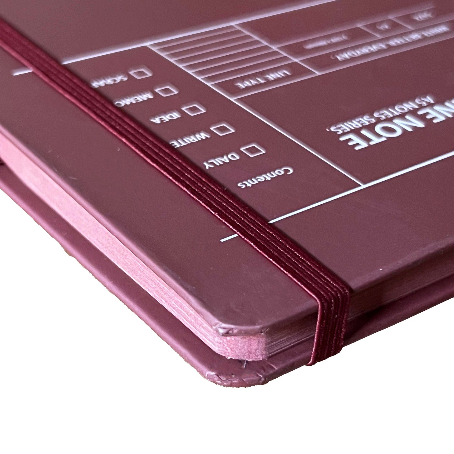 A5 Notebook Hard Cover - Dark Red
