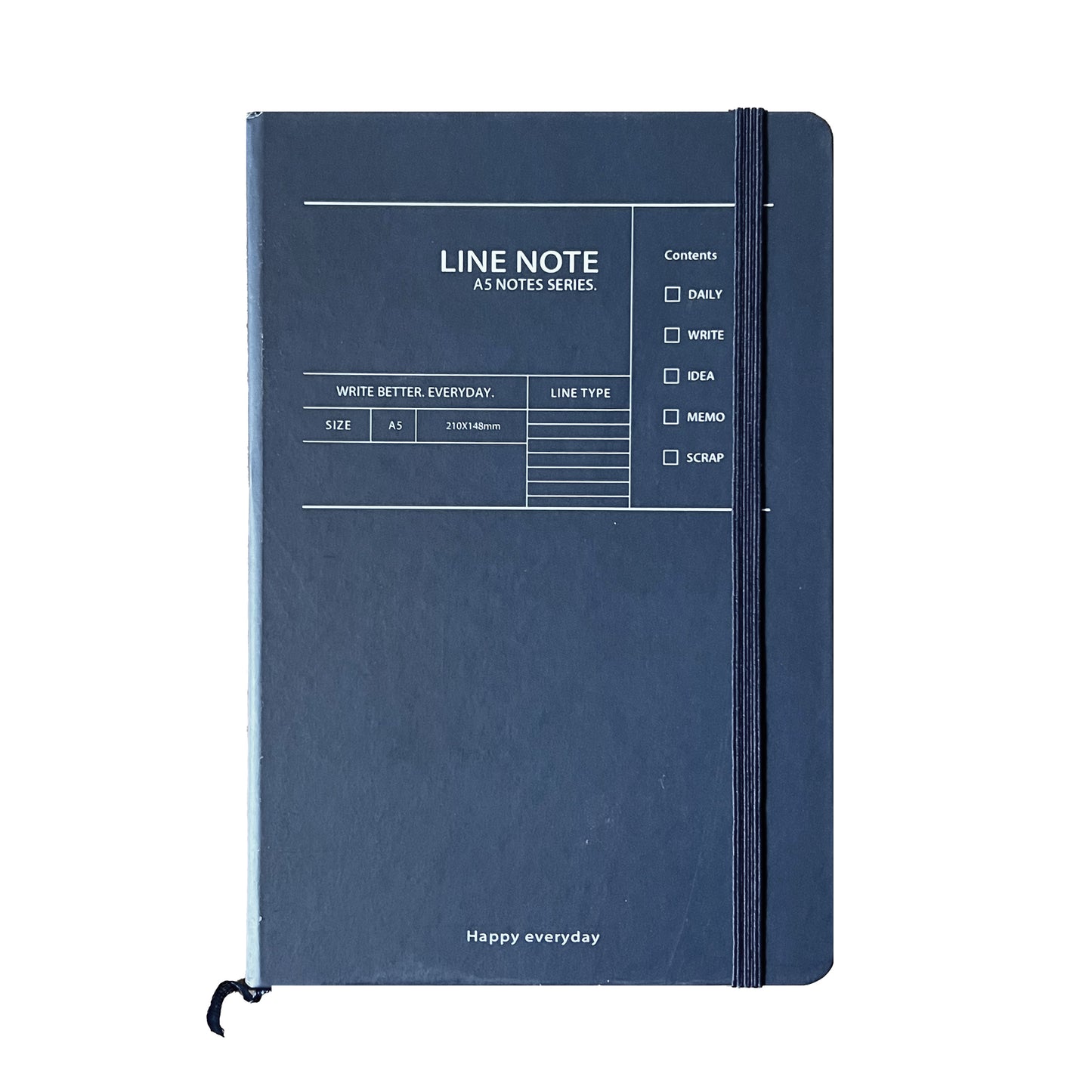 A5 Notebook Hard Cover - Dark Blue