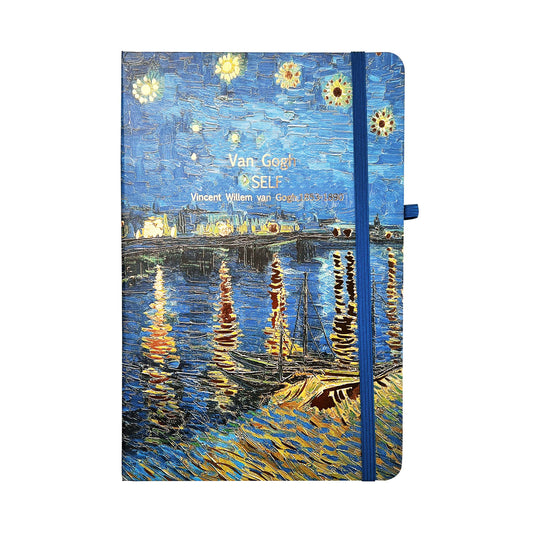 A5 Notebook Hard Cover Van Gogh - Starry Night over Rhome