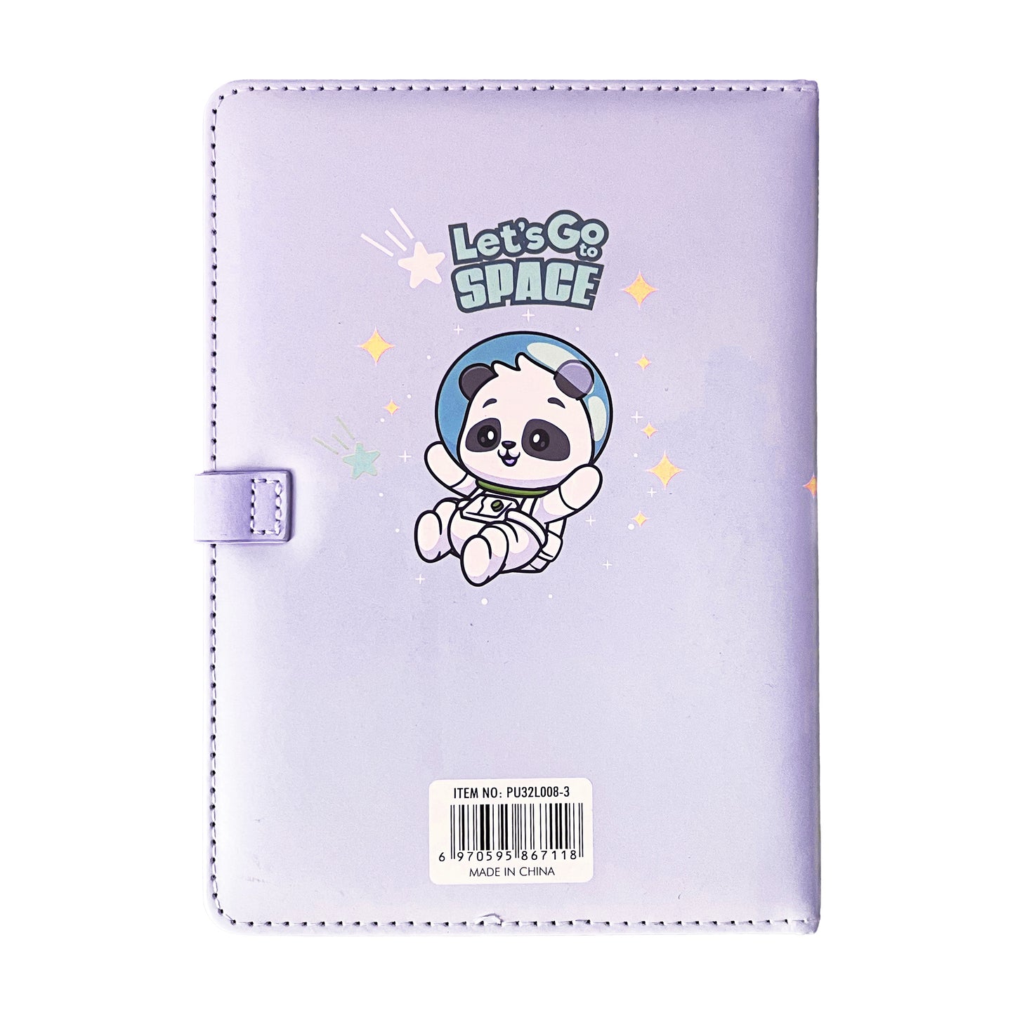 A5 panda Notebook Hard Cover - Purple