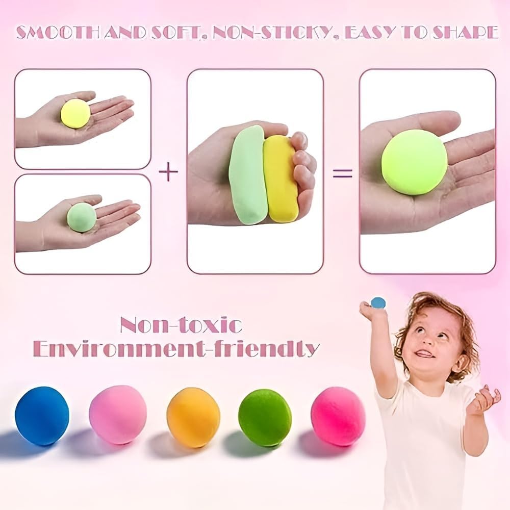 12pcs Fluffy Foam Clay with Tools