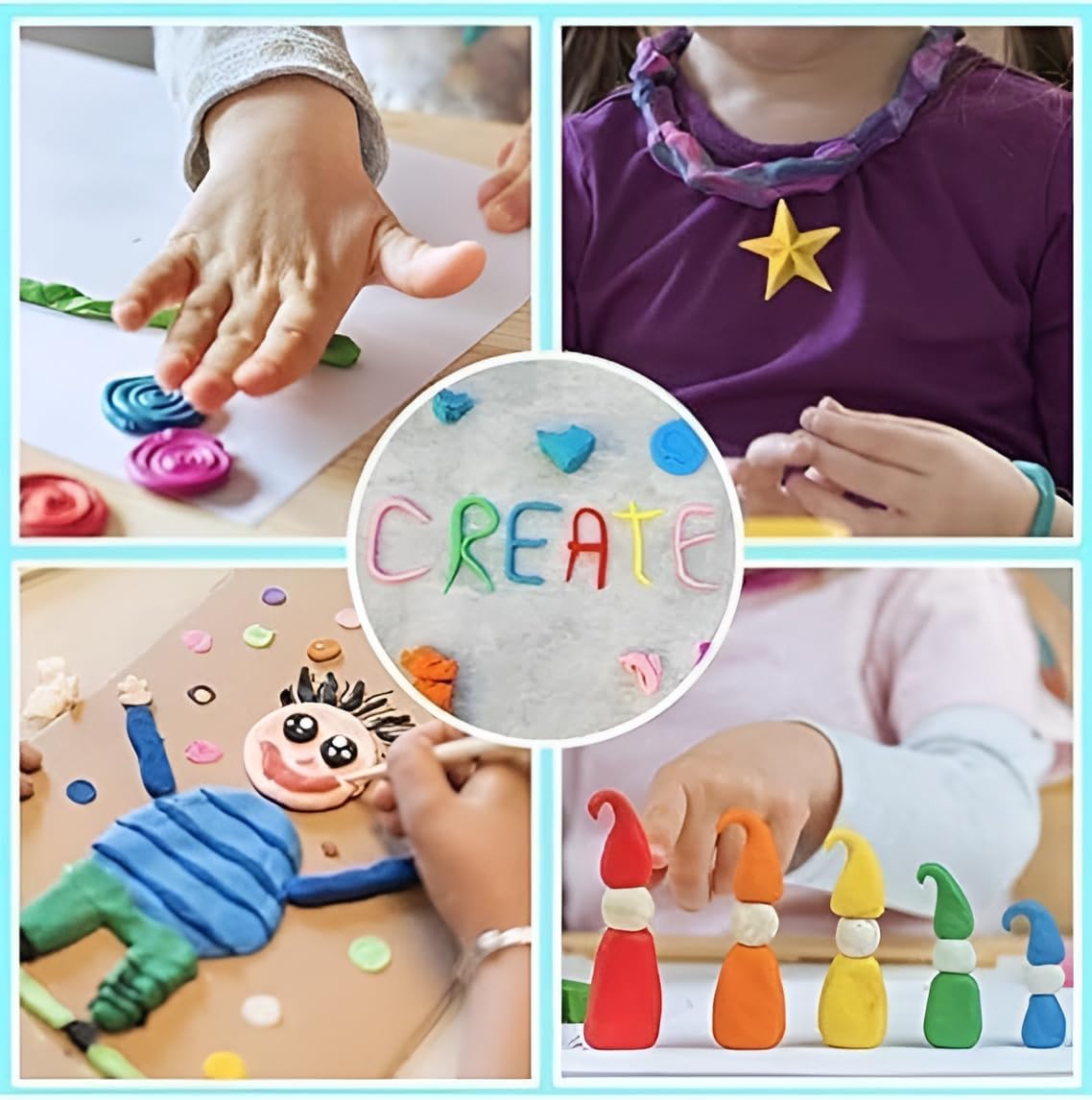 12pcs Fluffy Foam Clay with Tools
