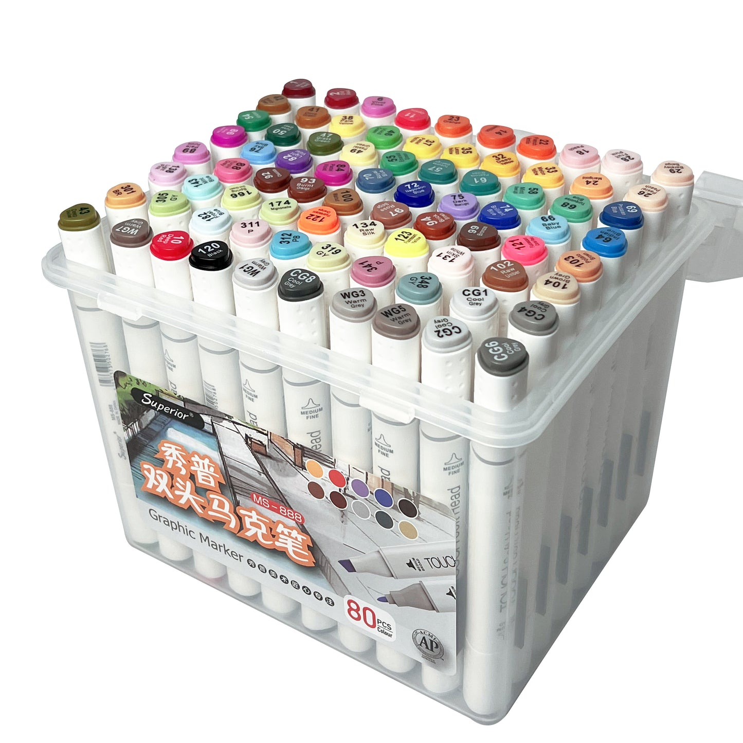 80pcs Markers set - Superior