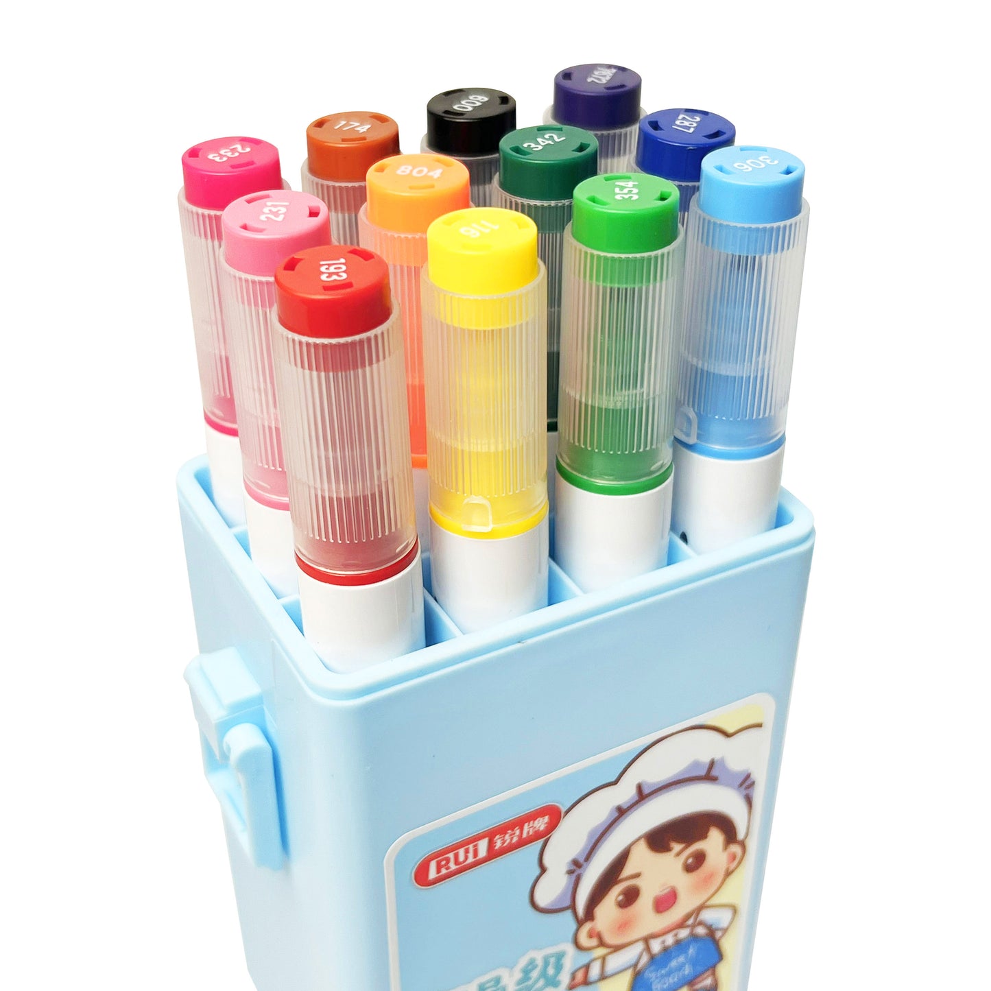 12pcs Markers set for kids - Blue