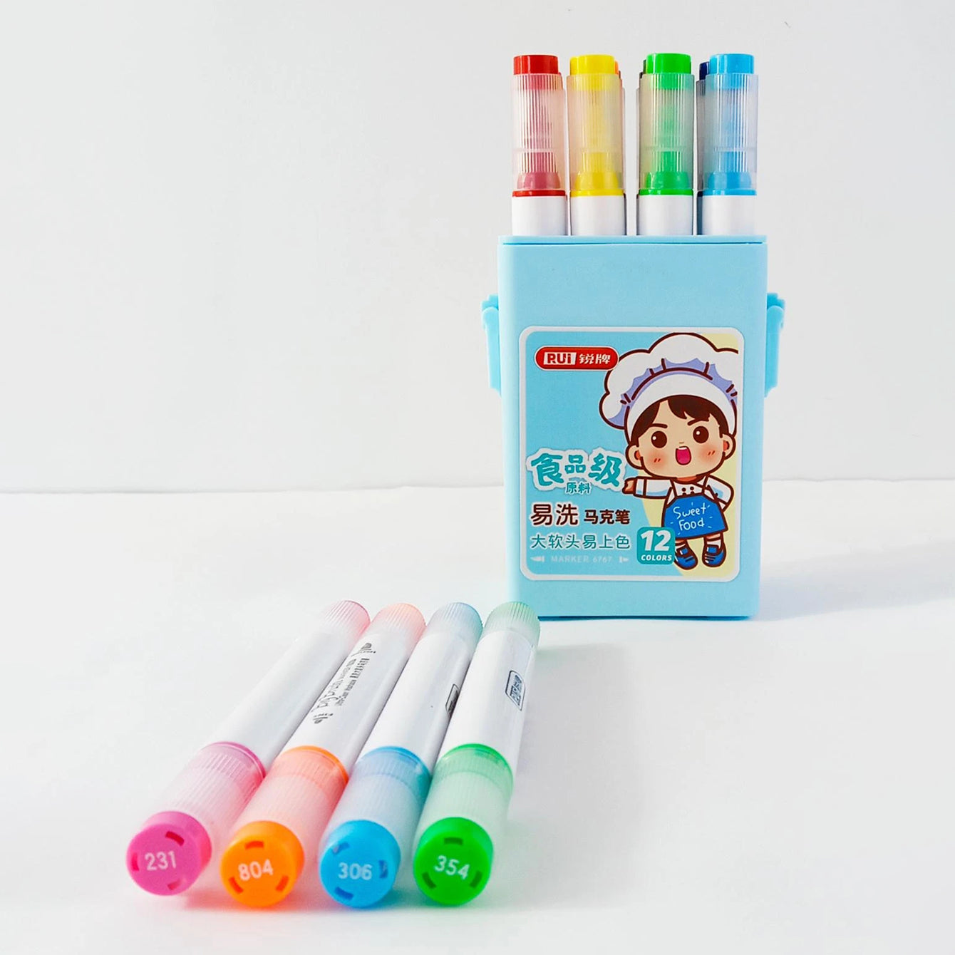 12pcs Markers set for kids - Blue