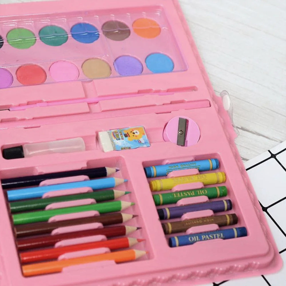 68 Pcs Kids Drawing Art Set - Pink