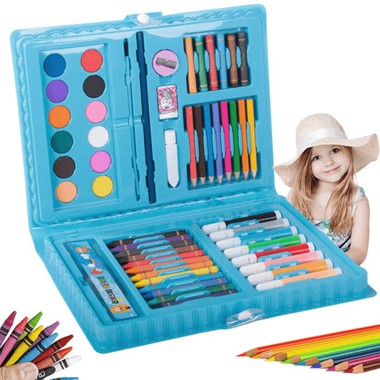 68 Pcs Kids Drawing Art Set - Blue