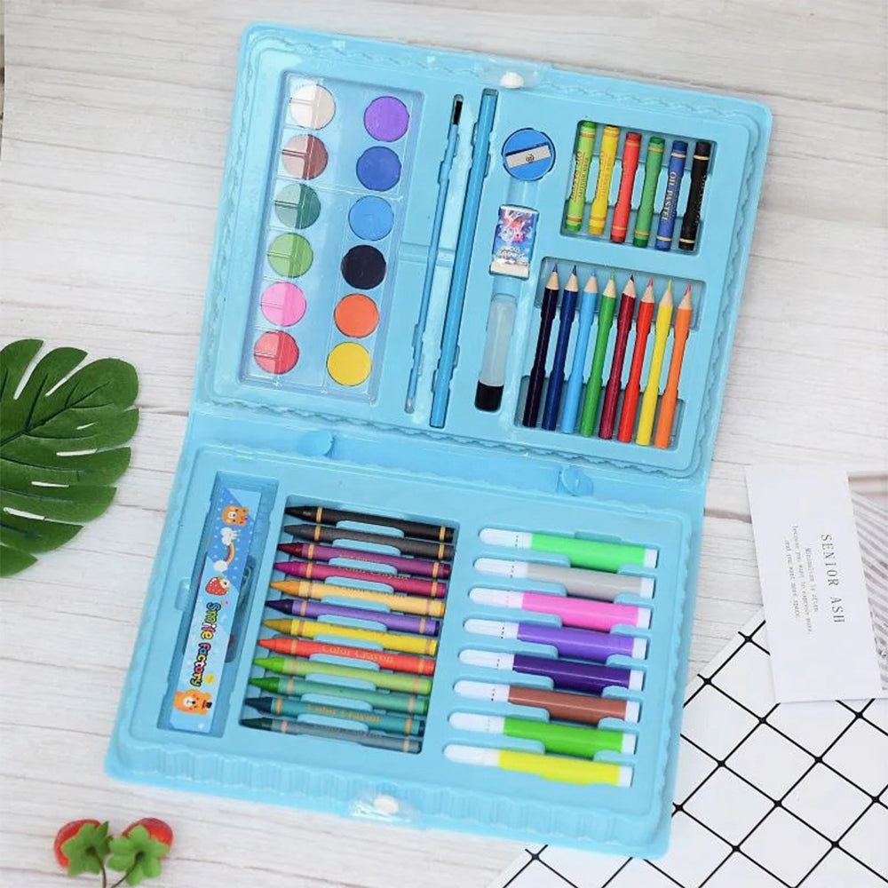 68 Pcs Kids Drawing Art Set - Blue