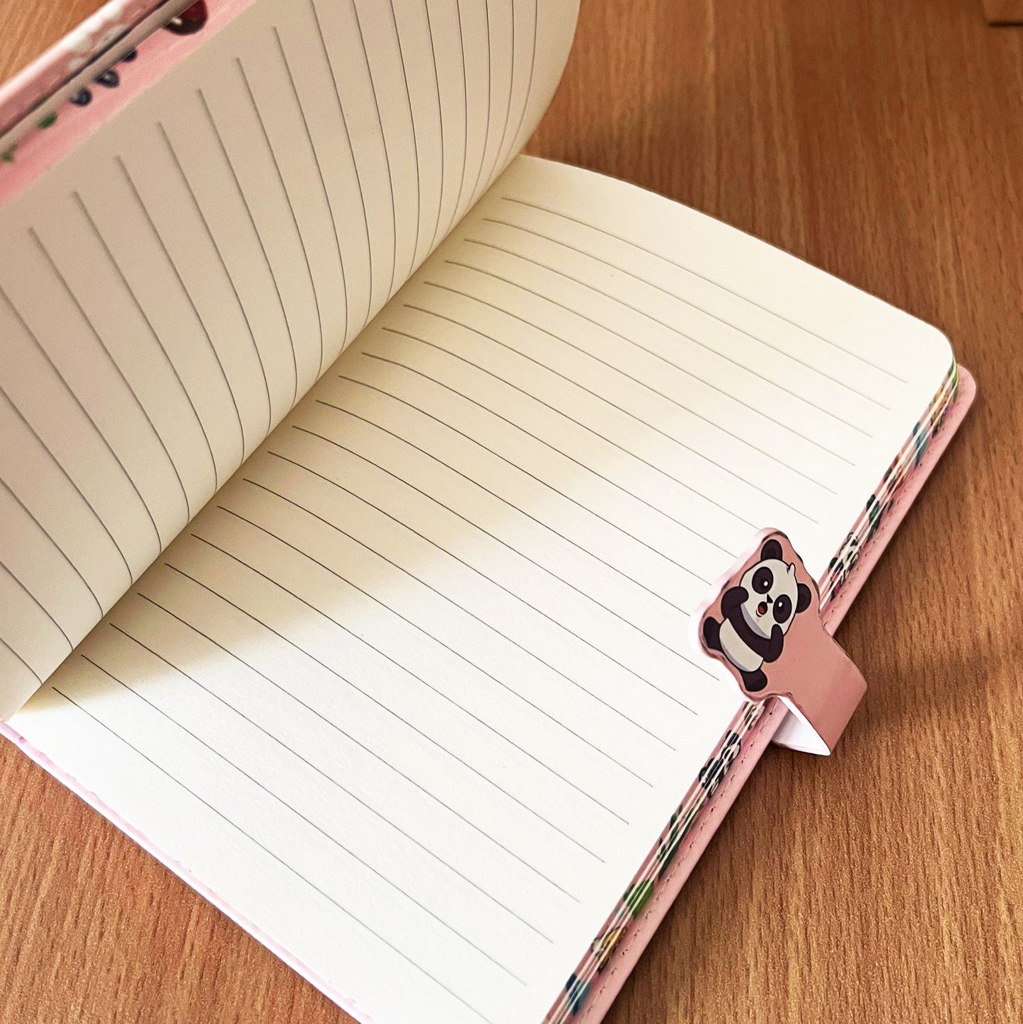 A5 panda Notebook Hard Cover - pink