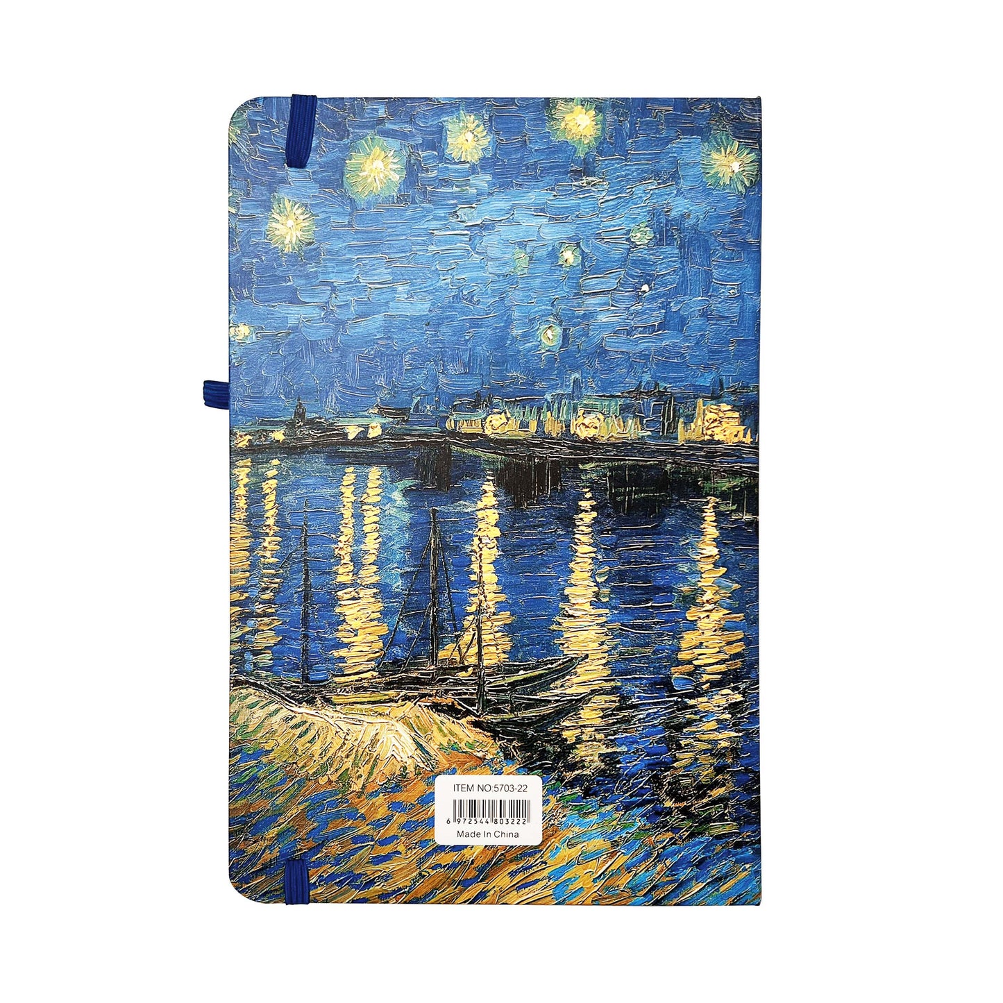 A5 Notebook Hard Cover Van Gogh - Starry Night over Rhome