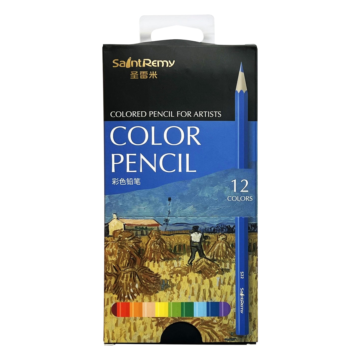 12 Pcs Coloring Pencils - Saint Remy