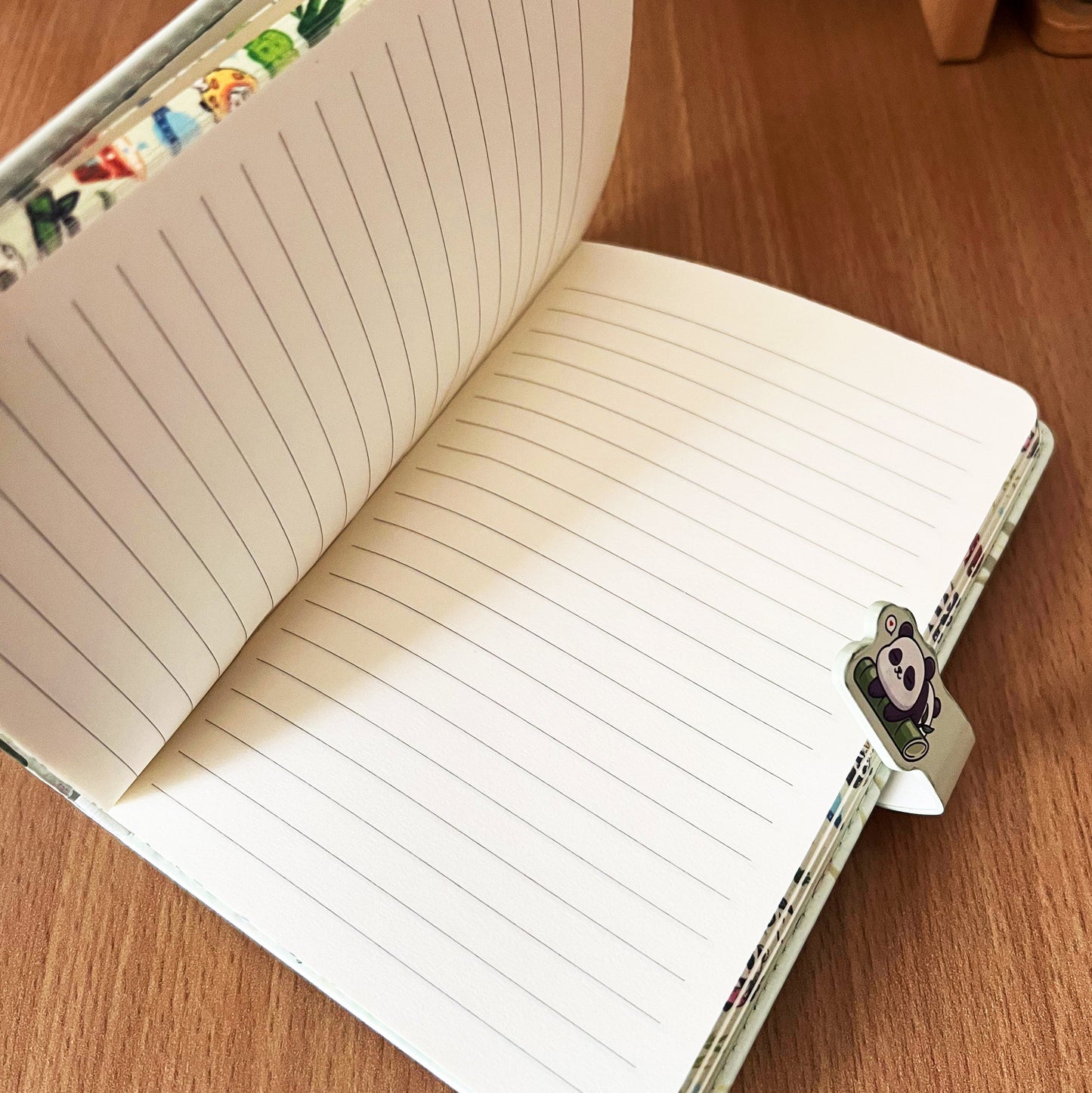 A5 panda Notebook Hard Cover - Mint Green