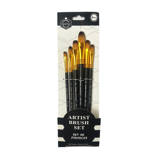 6 Brushes Set Curved