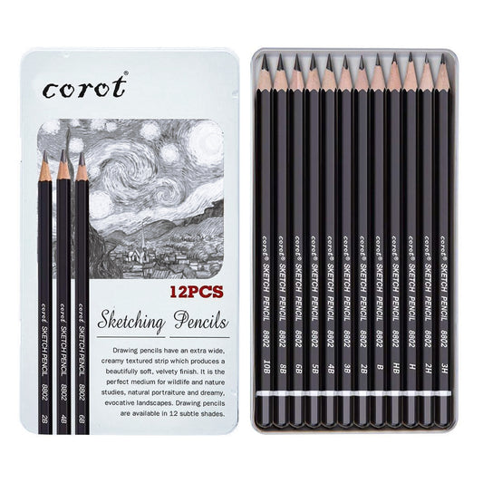 12 Pcs Drawing pencils Set - COROT