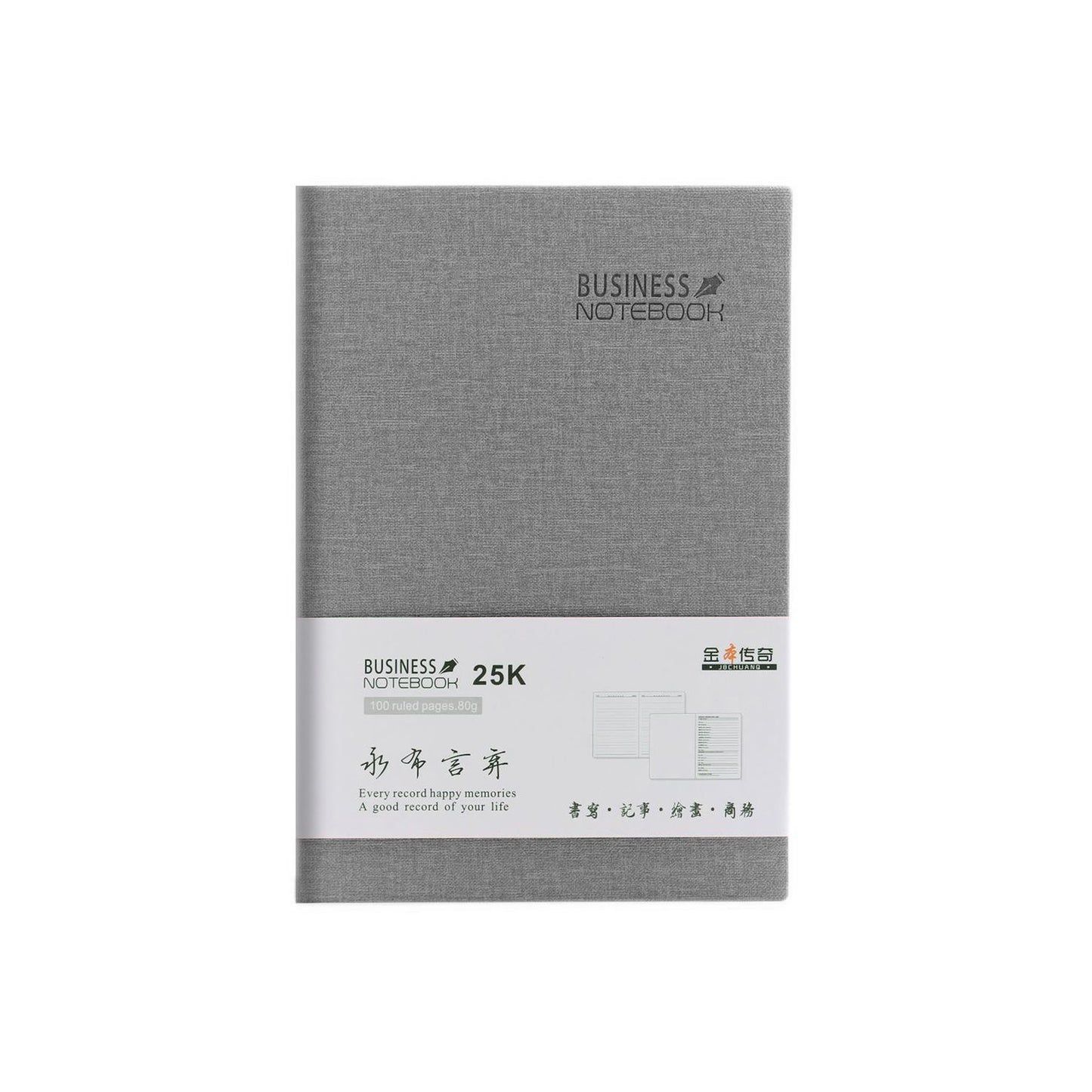 A6 Notebook fabric Cover - Gray