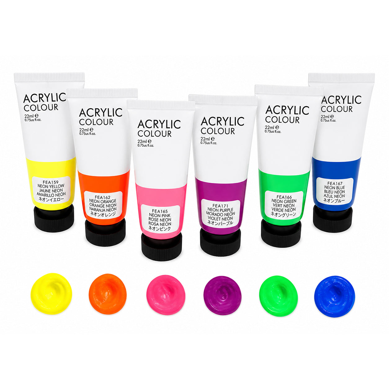 48 Tubes Acrylic Colors Set 22 ml - Art rangers