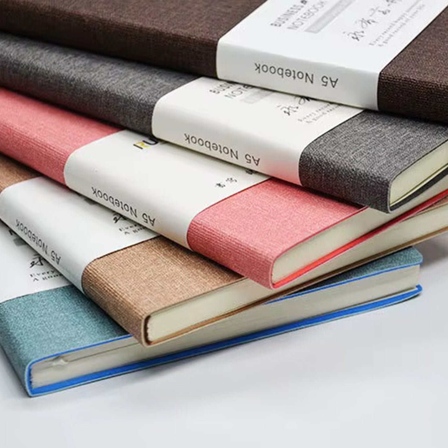 A5 Notebook fabric Cover - Brown