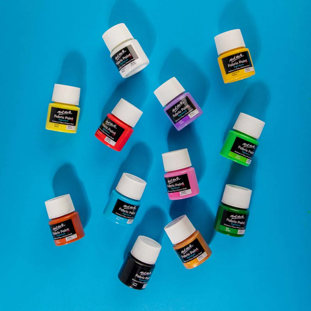 12pc Fabric Paint 20ml - Mont Marte