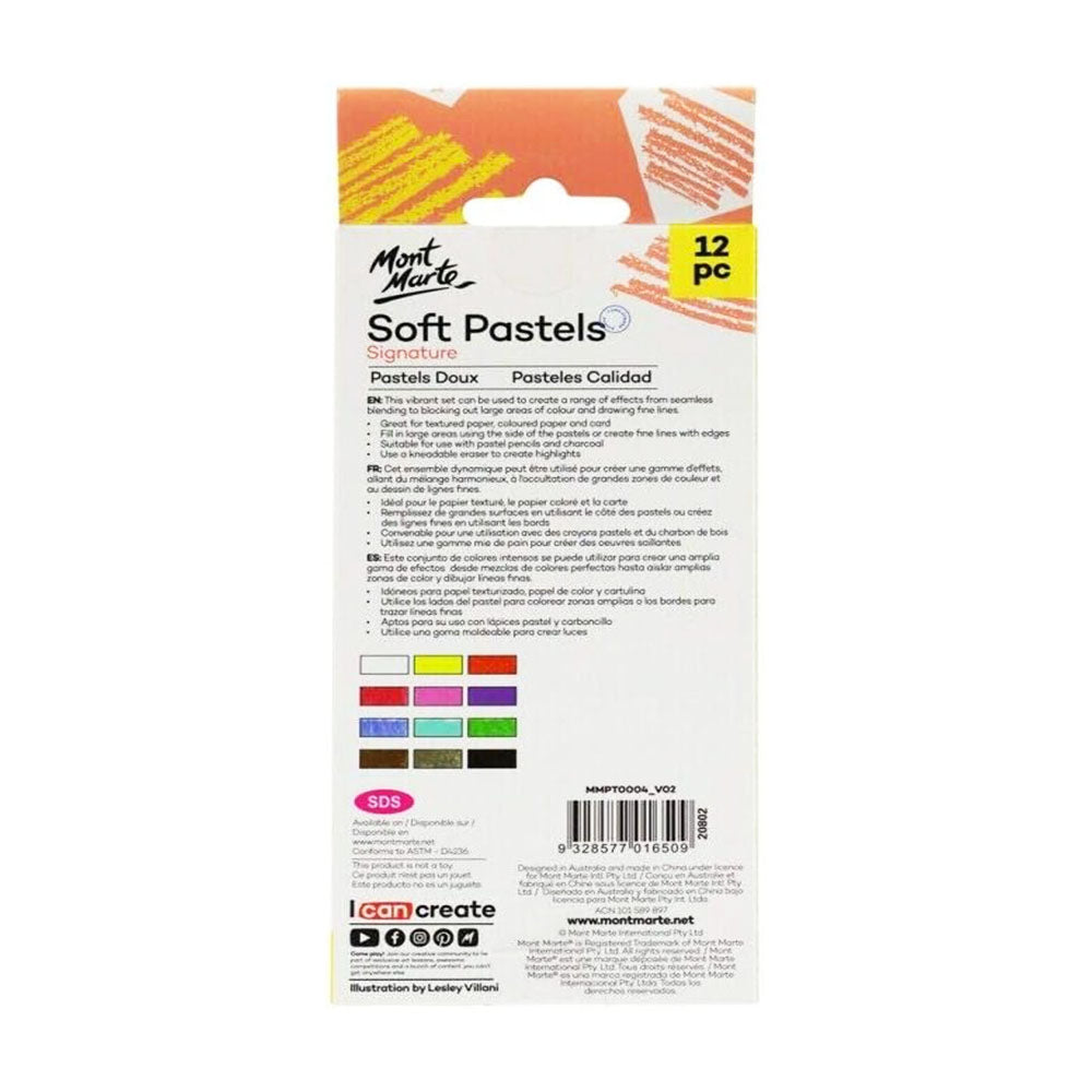 12pc Soft Pastels - Mont Marte