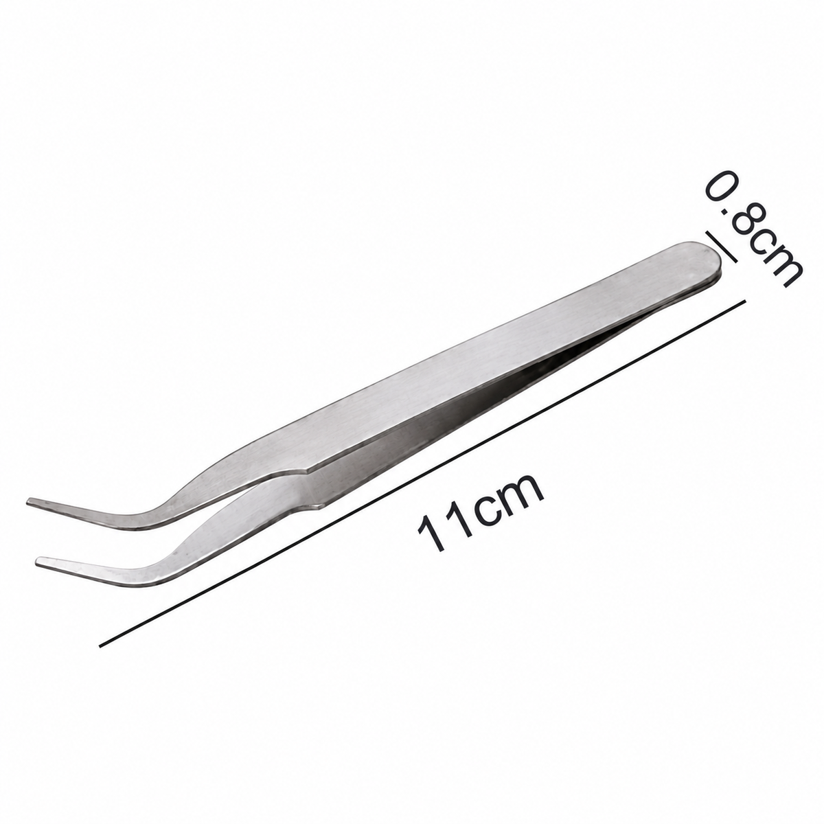 Curved Tweezers - Silver