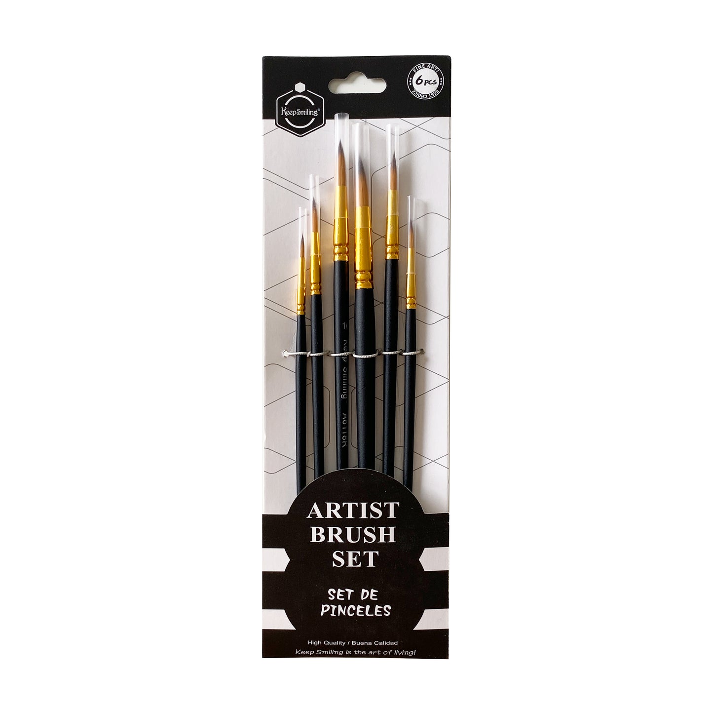 6 Brushes Set Round