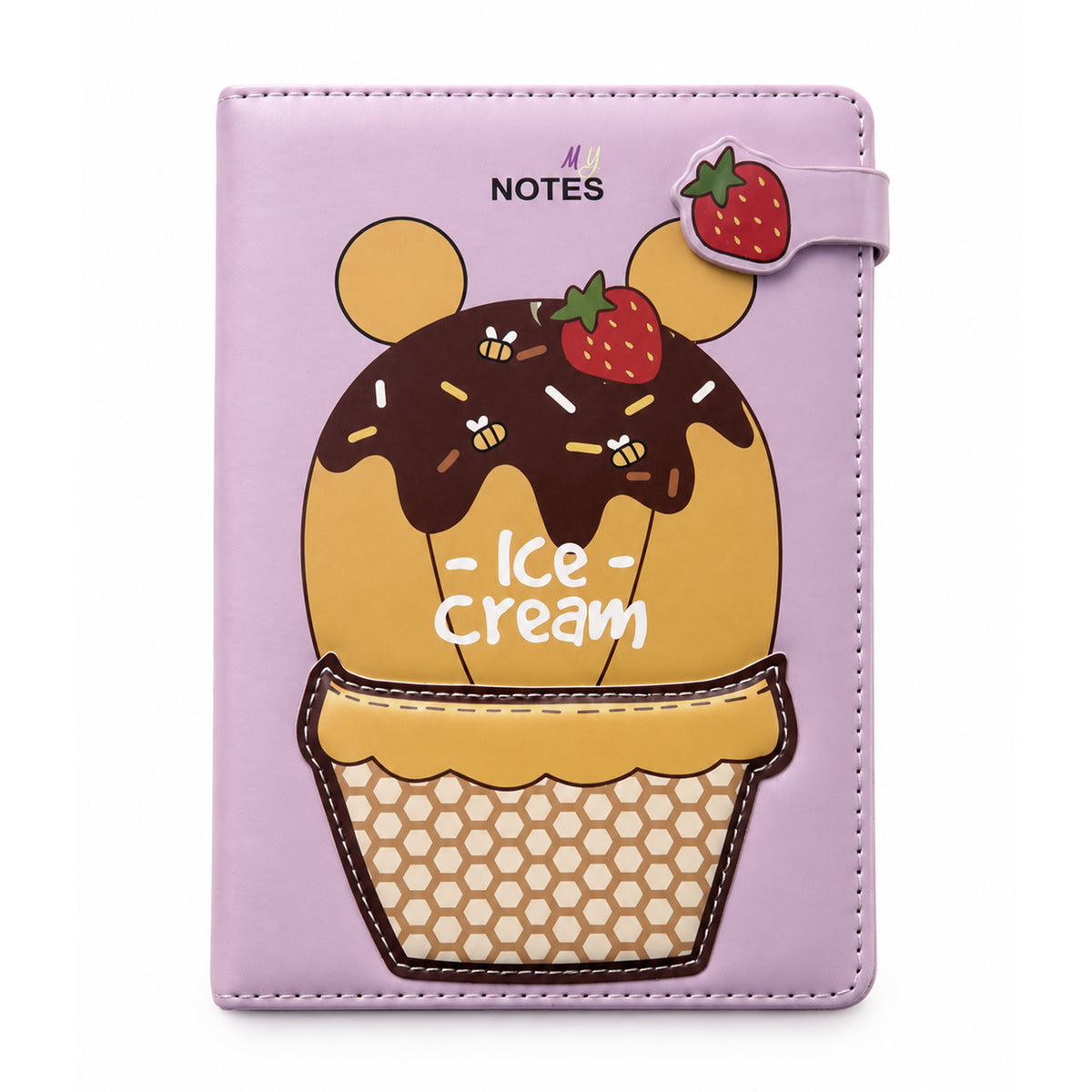 A5 Notebook Hard Cover - Ice Cream