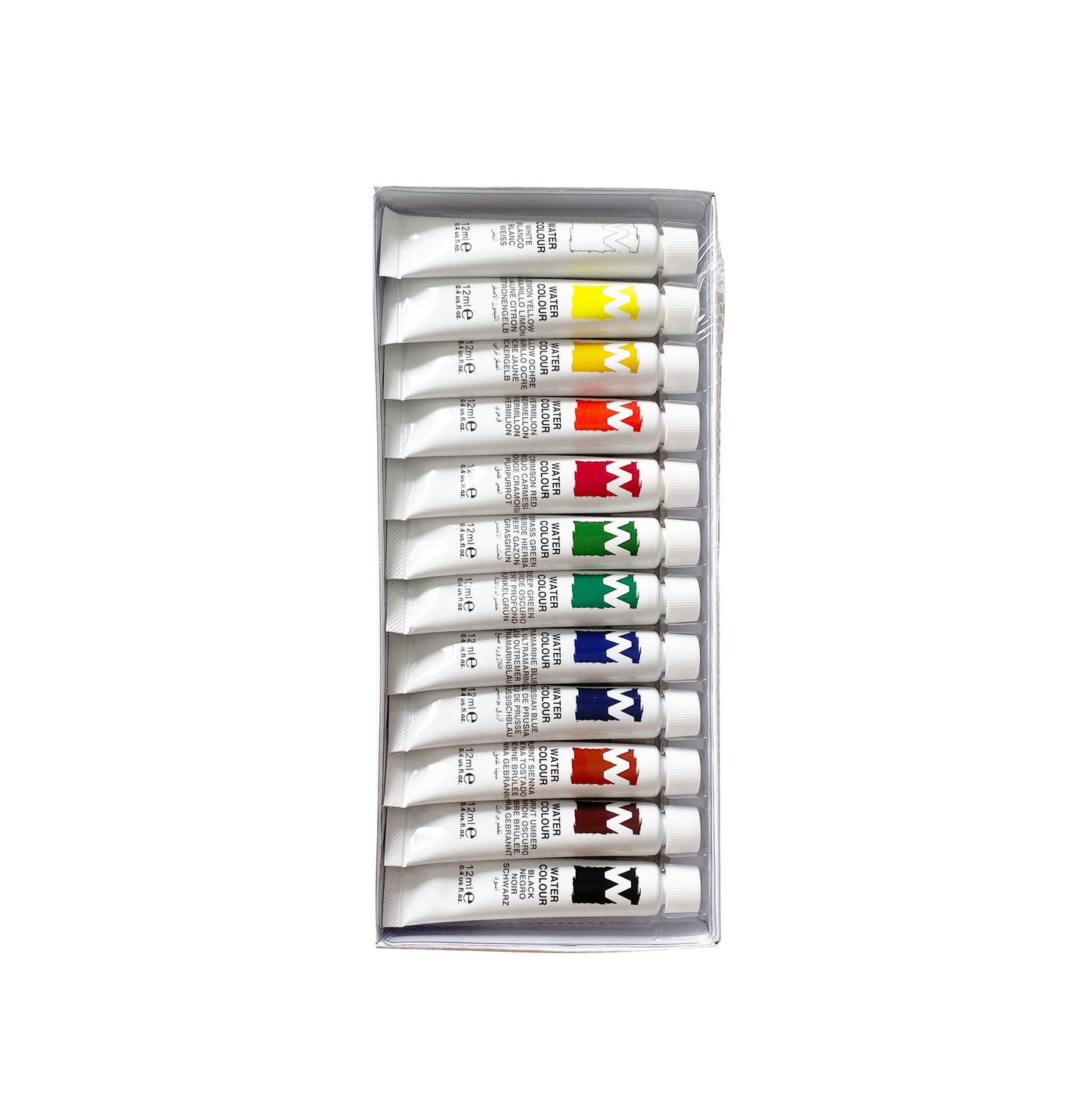 12 Tubes Watercolor Set - Art rangers