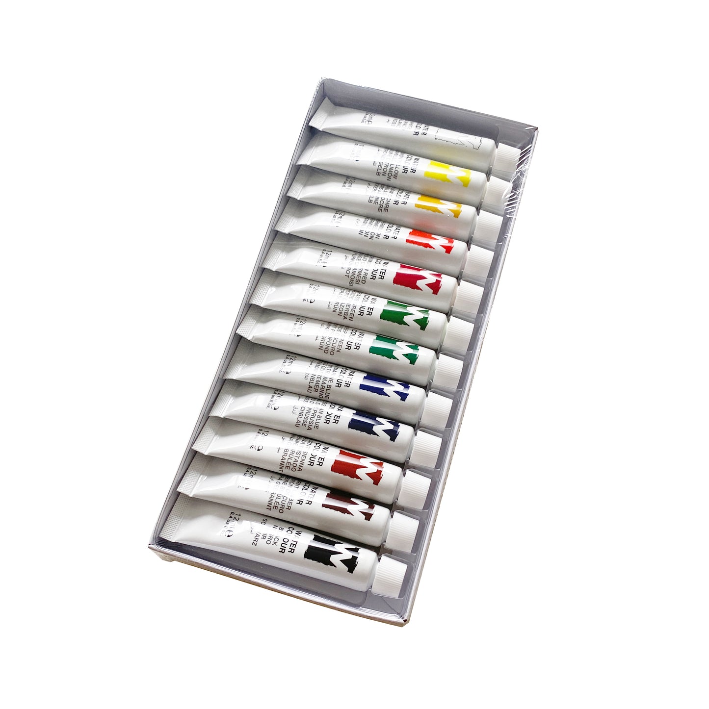 12 Tubes Watercolor Set - Art rangers