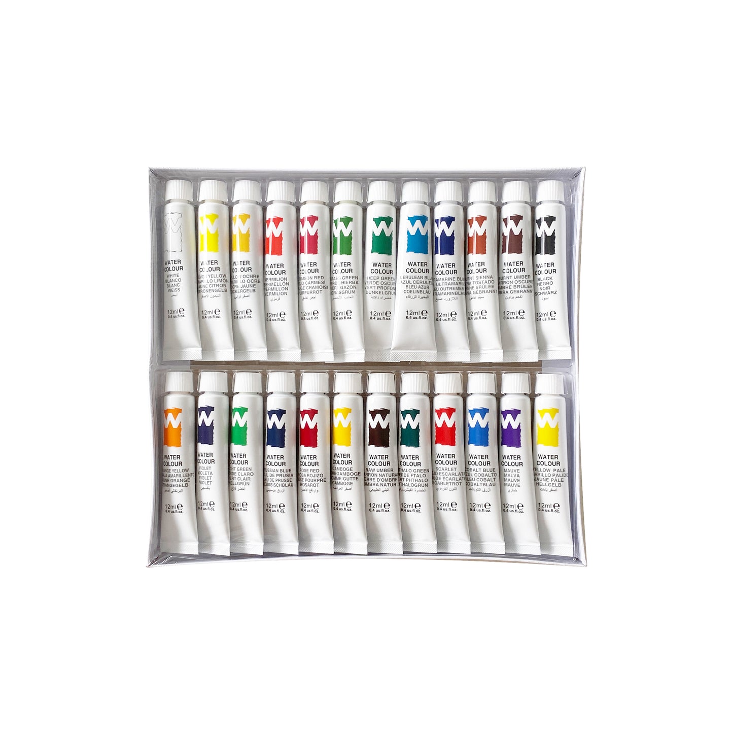 24 Tubes Watercolor Set - Art rangers