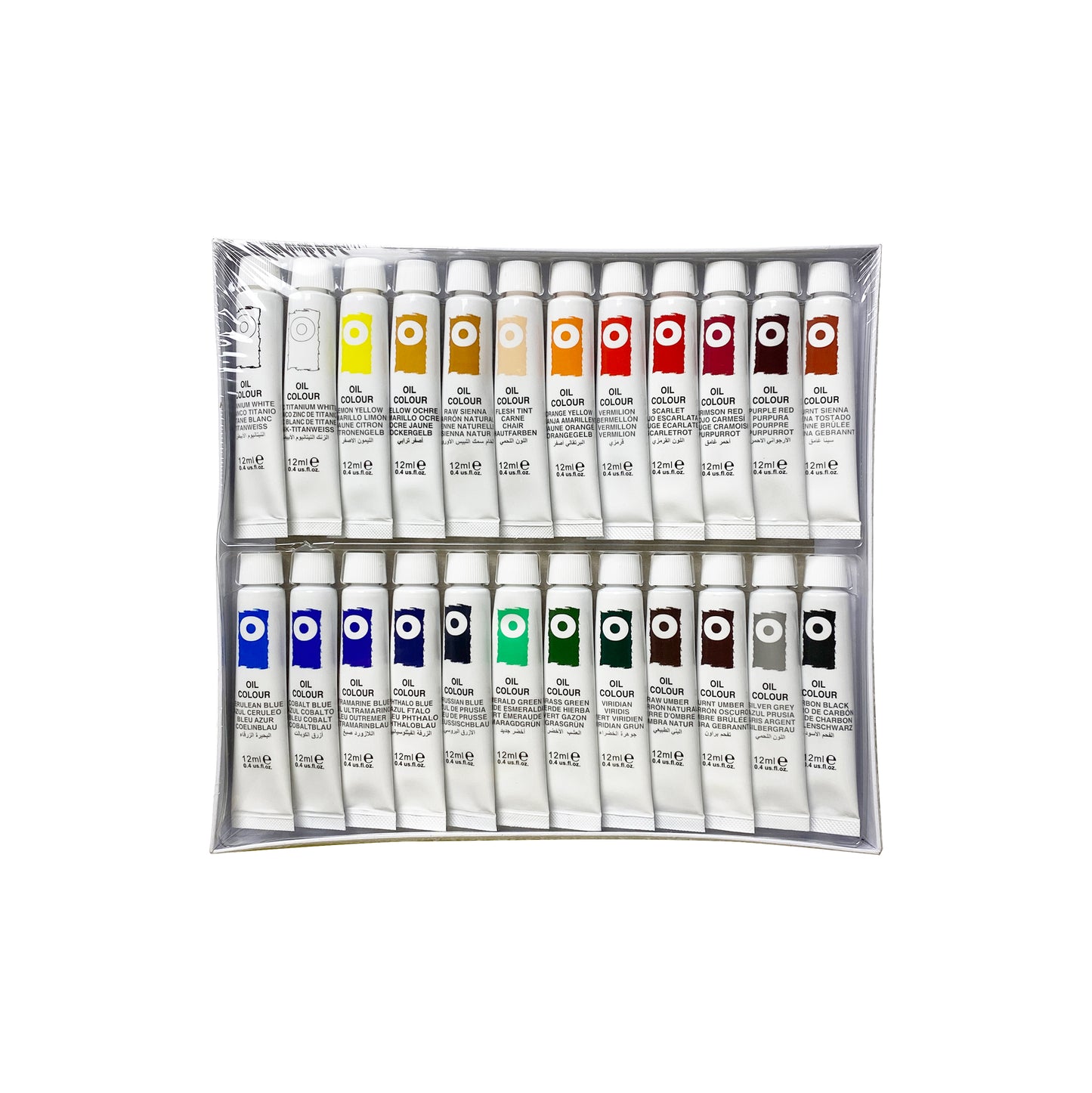 24 Tubes Oil Set - Art rangers