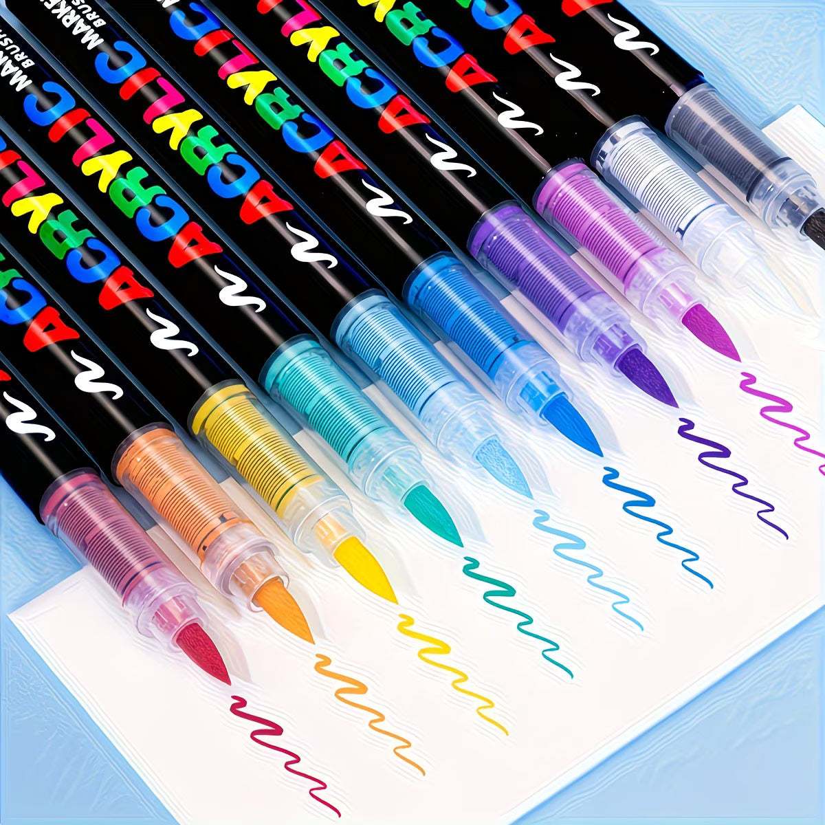 12pcs Acrylic brush pen - Guangna