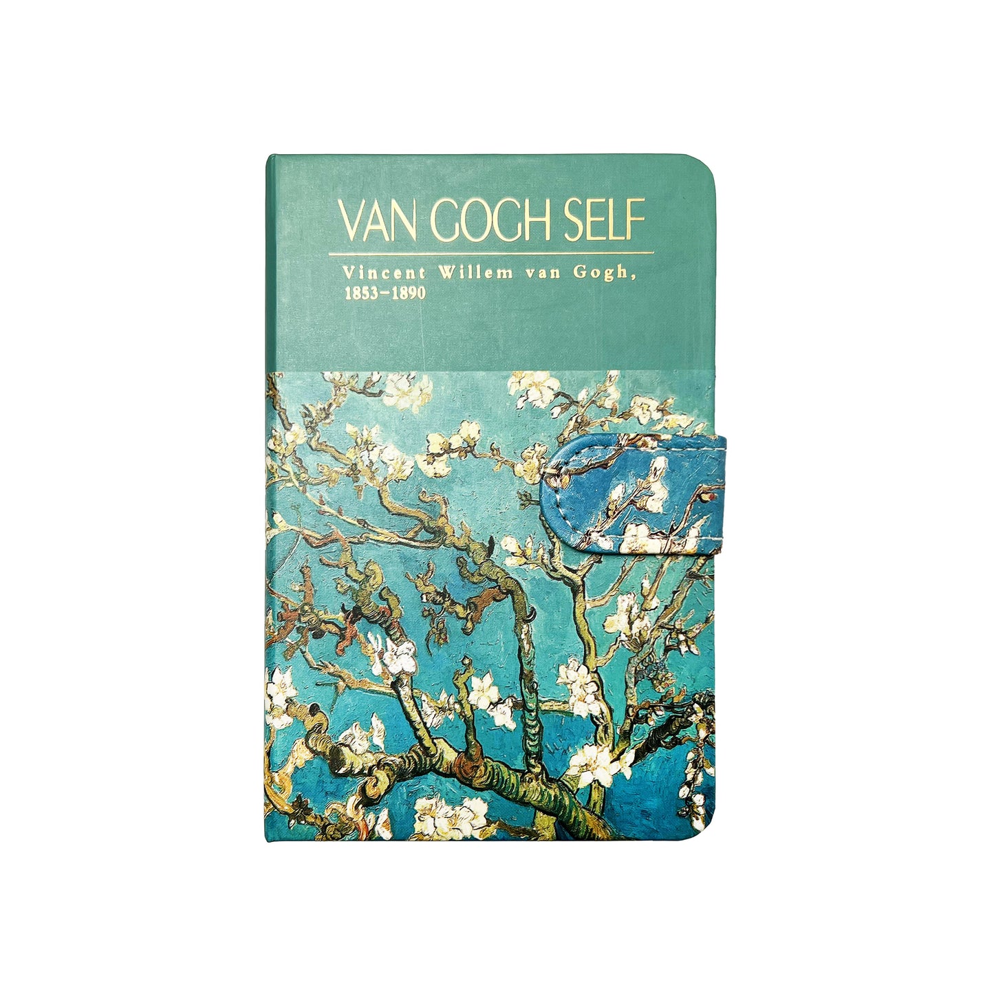 B6 Notebook Hard Cover Magnet Van Gogh - Almond Blossoms